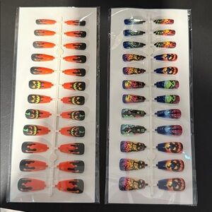 Halloween Themed Press-On Nails. NWT. You get both!